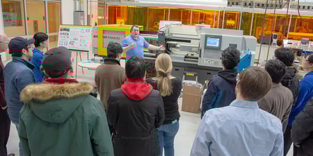 Asaclean University launched their program with an on-campus lecture at the University of Akron's National Polymer Innovation Center. 