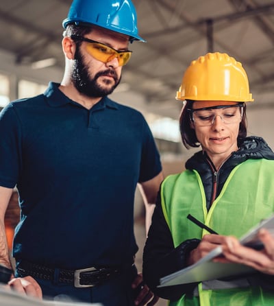 workers in a warehouse