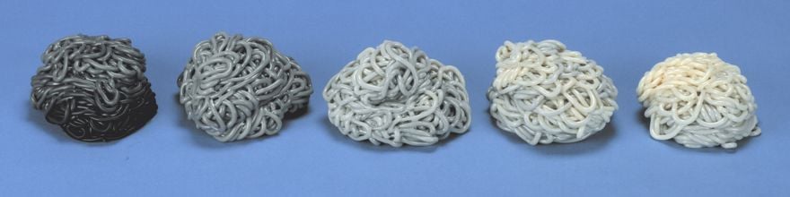 purging compounds in five shades from black to white